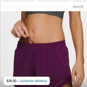DO NOT BUY. ISO lulu shorts size 4/6